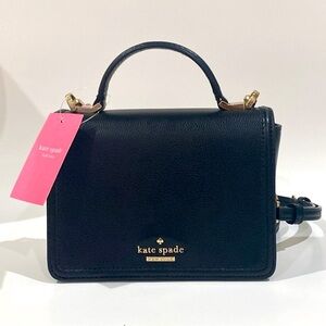 Kate Spade Leather Mini Black Crossbody Bag